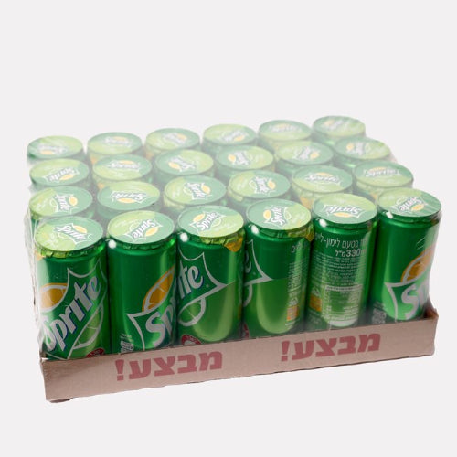 ארגז פחיות ספרייט 330 מ"ל 24 יח' - יישלח רק כתוספת למשלוח אלכוהול!!! תמונת המוצר הראשית