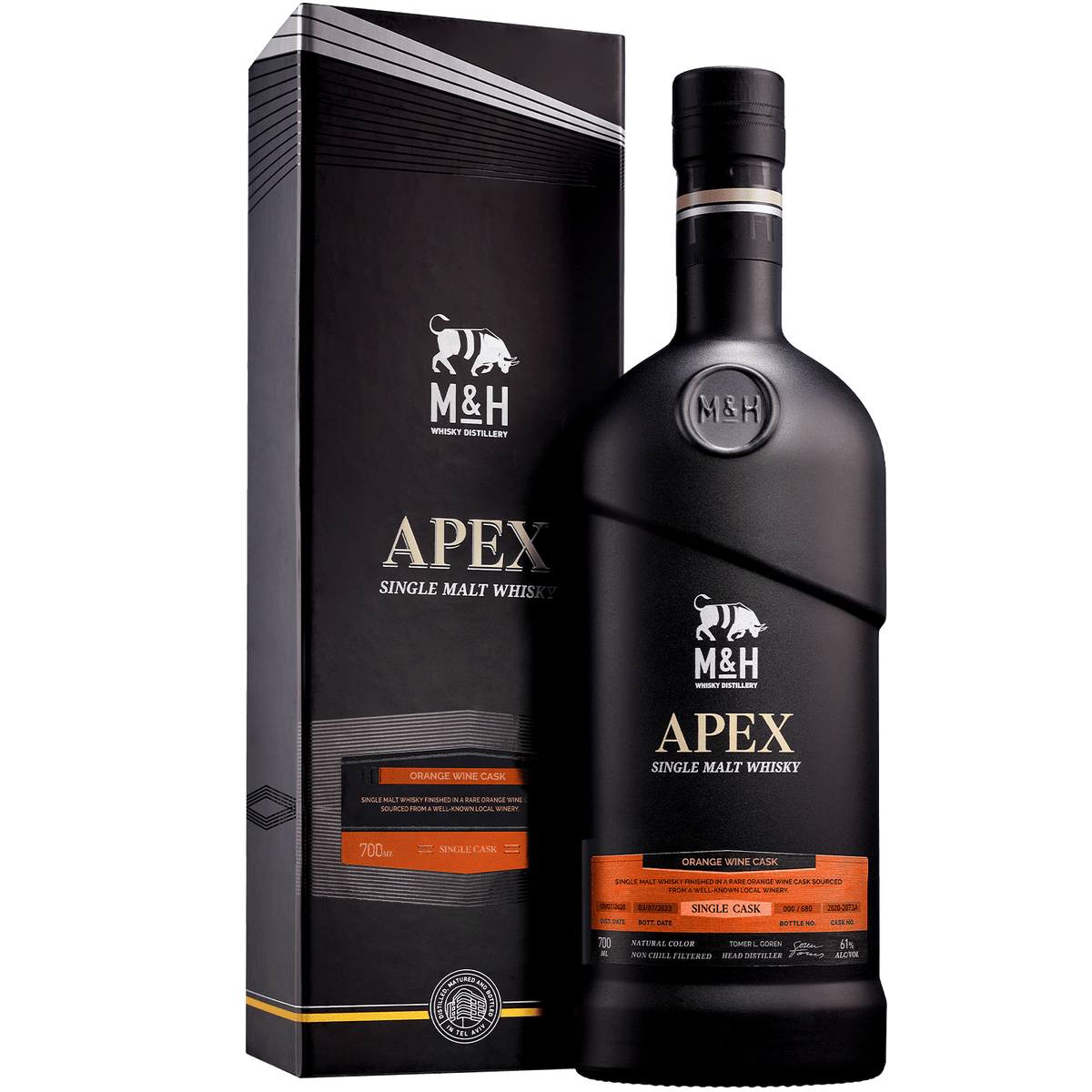 וויסקי מילק אנד האני APEX חבית יין כתום 700 מ"ל