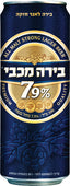 בירה מכבי 7.9 500 מ״ל פחית