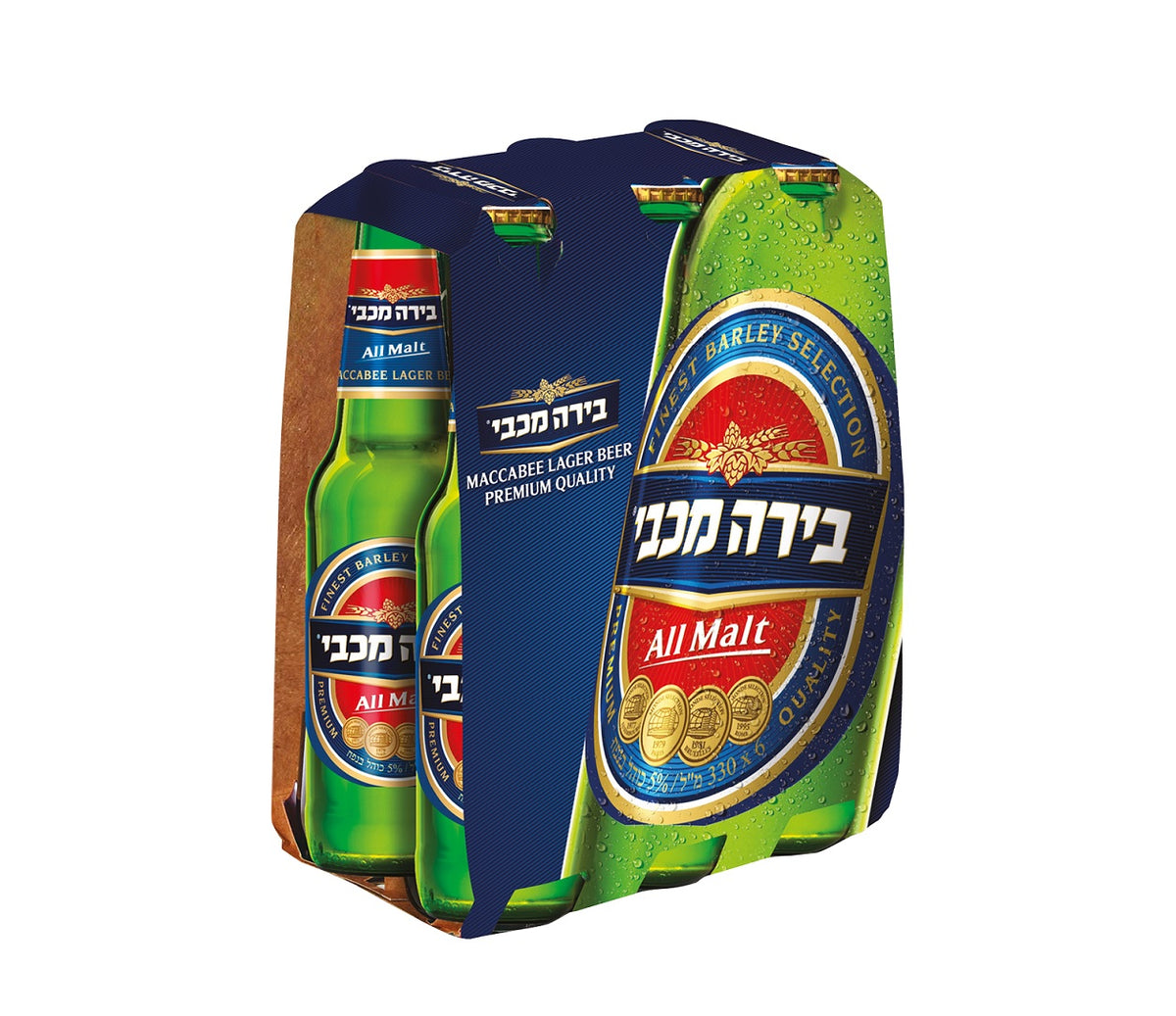 שישייה מכבי 330 מ"ל בקבוק תמונת המוצר הראשית