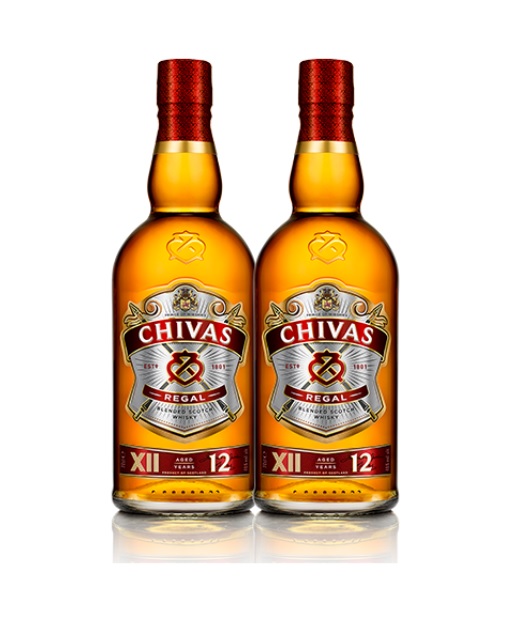 וויסקי שיבאס ריגל 12 שנה ליטר 2 יח'