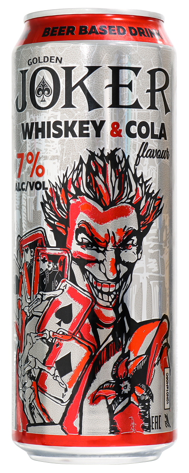 קוקטייל גולדן ג'וקר וויסקי וקולה 430 מ''ל