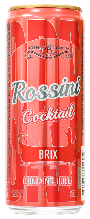 קוקטייל בריקס רוסיני 330 מ''ל פחית