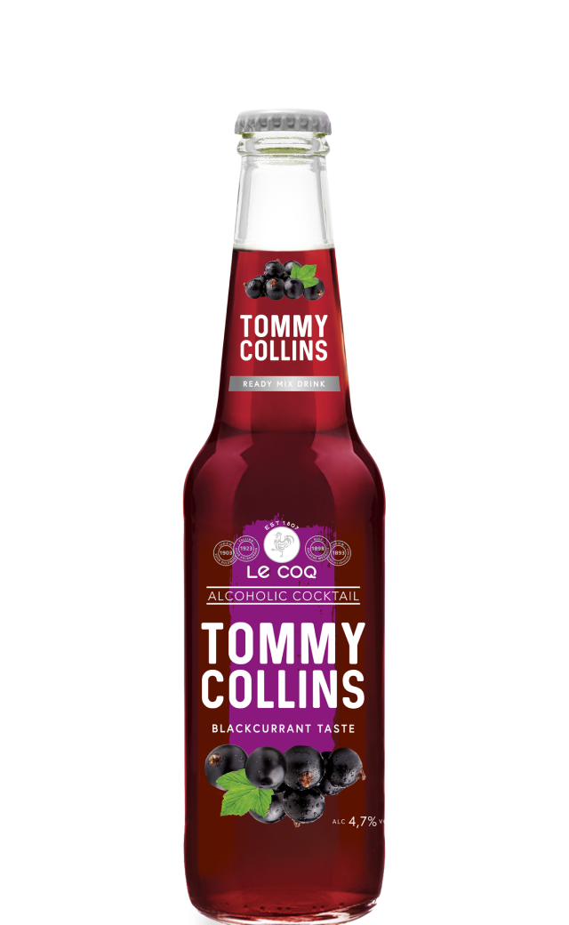 קוקטייל לה קוק טומי קולינס בטעם דומדמניות שחורות 330 מ"ל