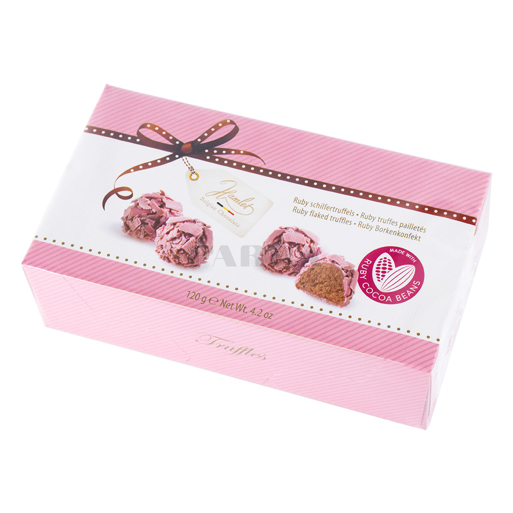 שוקולד טרופל בציפוי שבבי שוקולד רובי 120 גר'