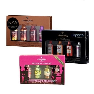 אנטון ברג- בקבוקי שוקולד במילוי קוקטיילים 62 ג"ר