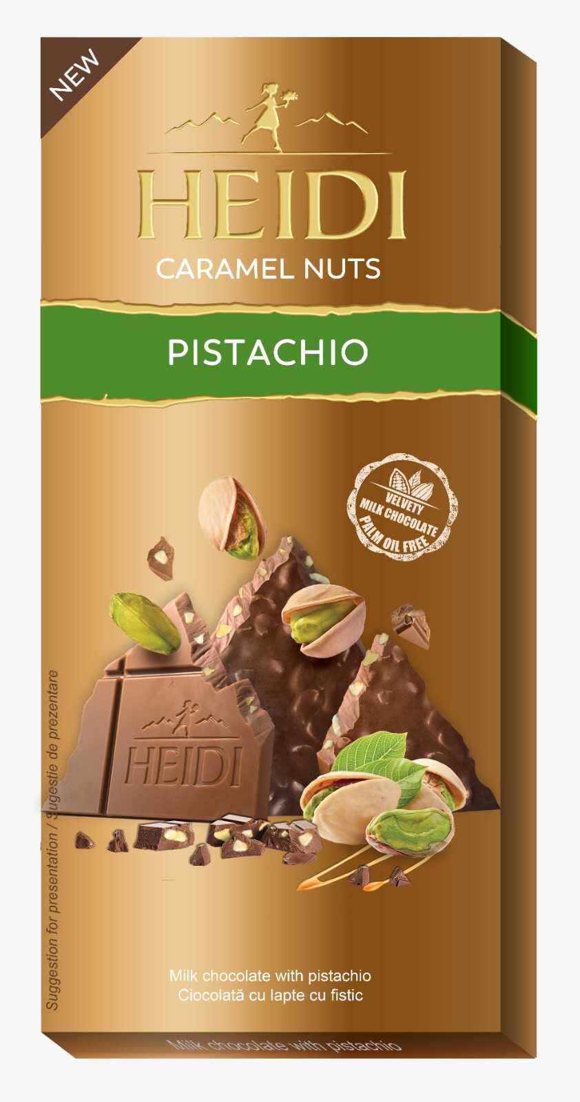 טבלת היידי חלב פיסטוקים 80 גרם כשל"פ