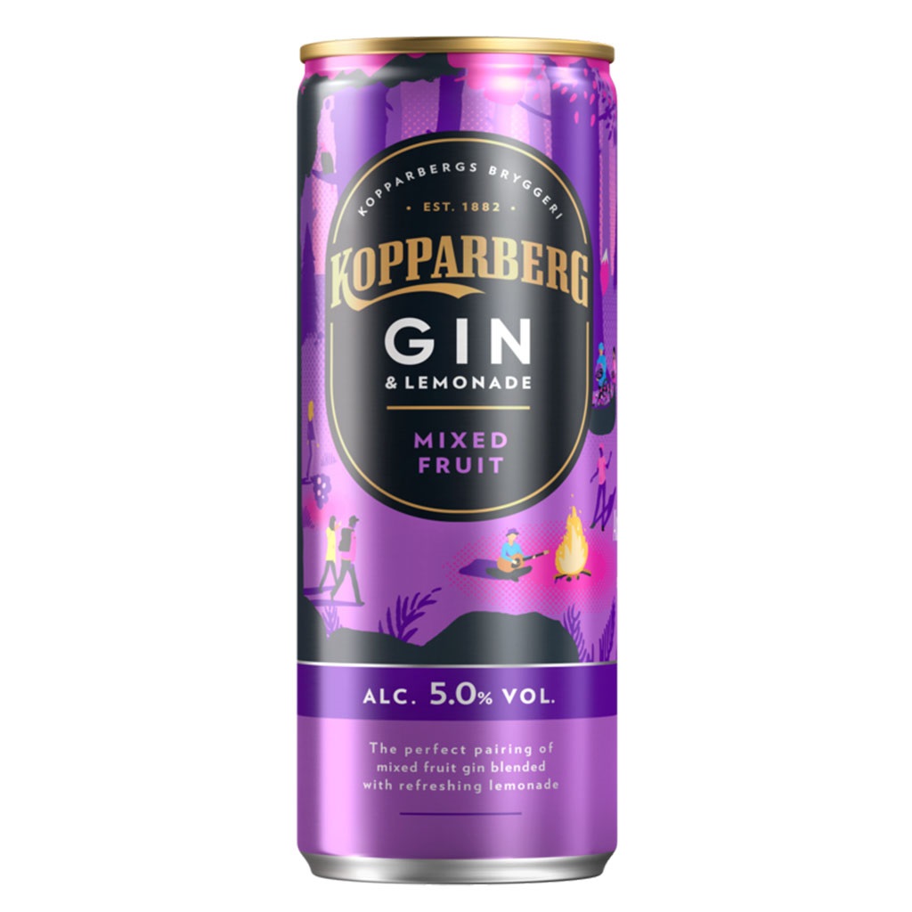 פחית קופרברג קוקטייל ג'ין ומיקס פירות 250 מ"ל