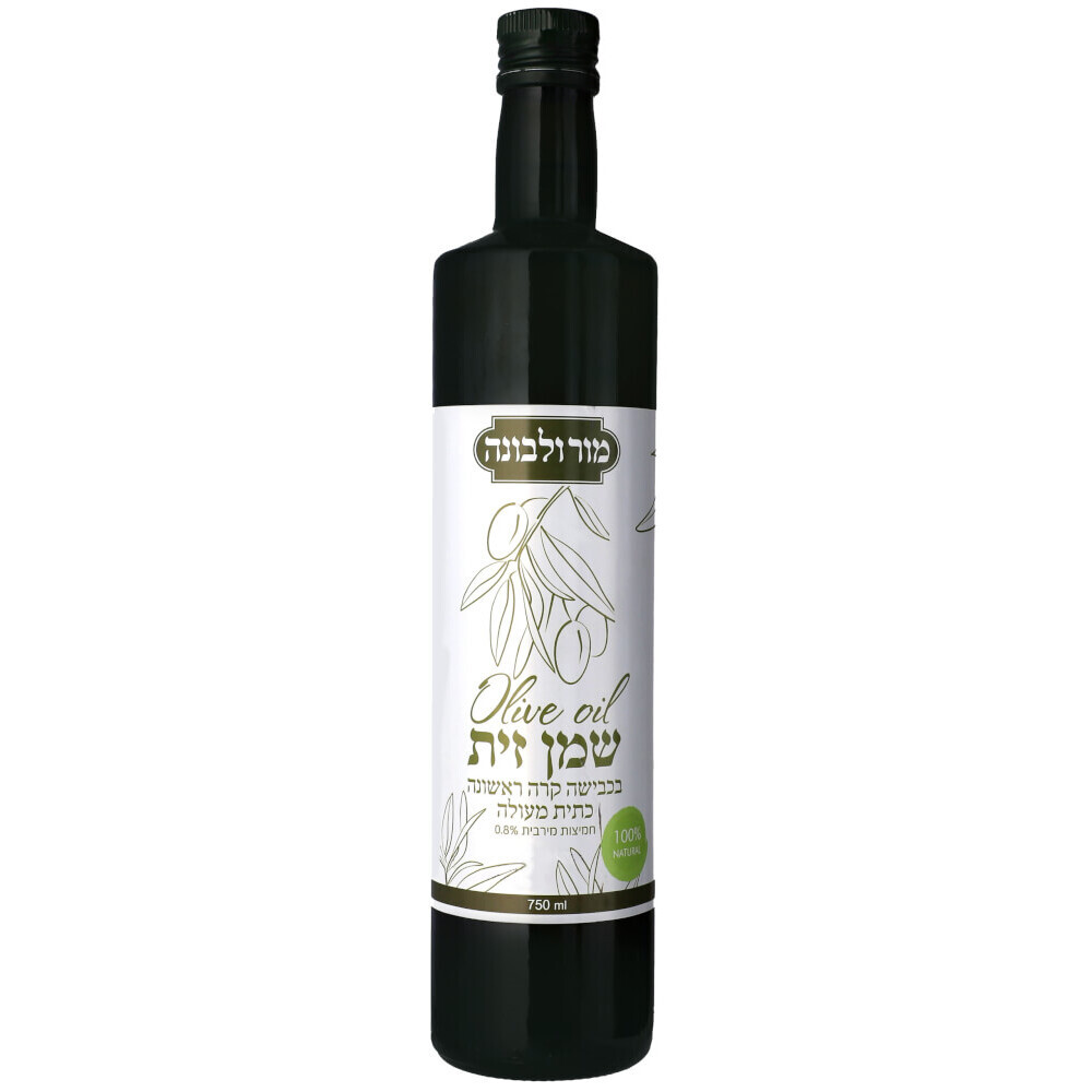 שמן זית כתית מעולה מור ולבונה 750 מ"ל