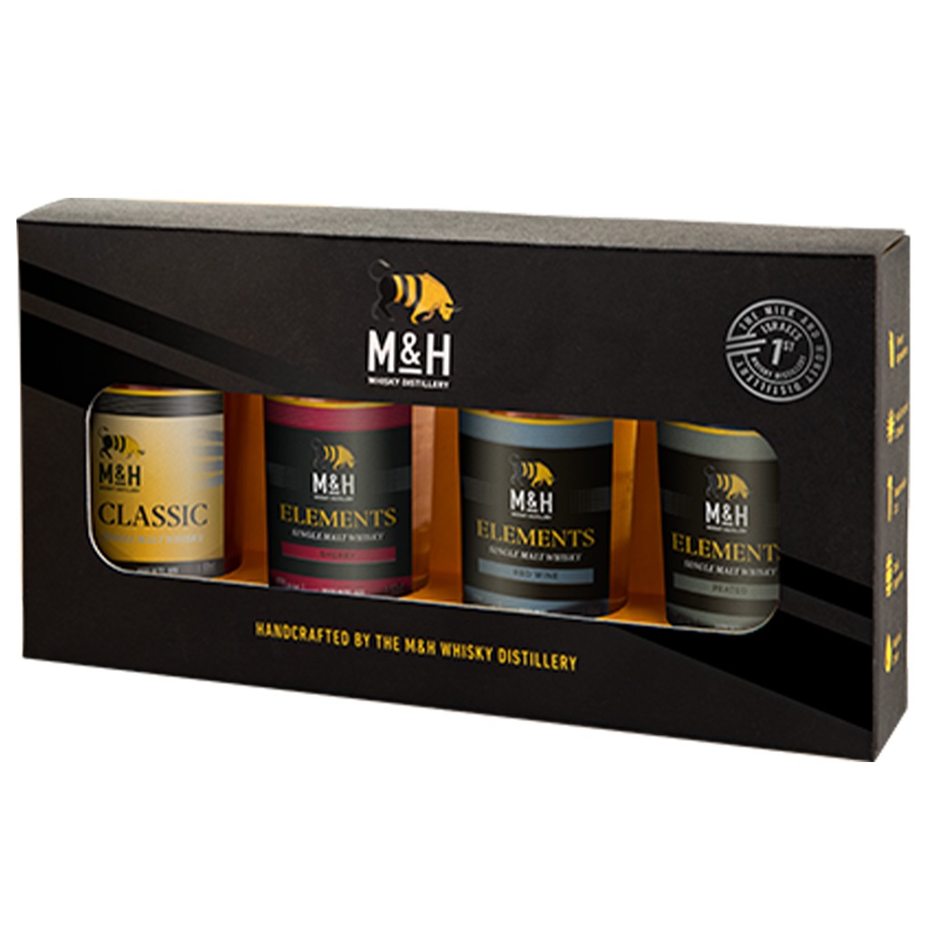 מארז וויסקי 4 מיניאטורות מילק אנד האני