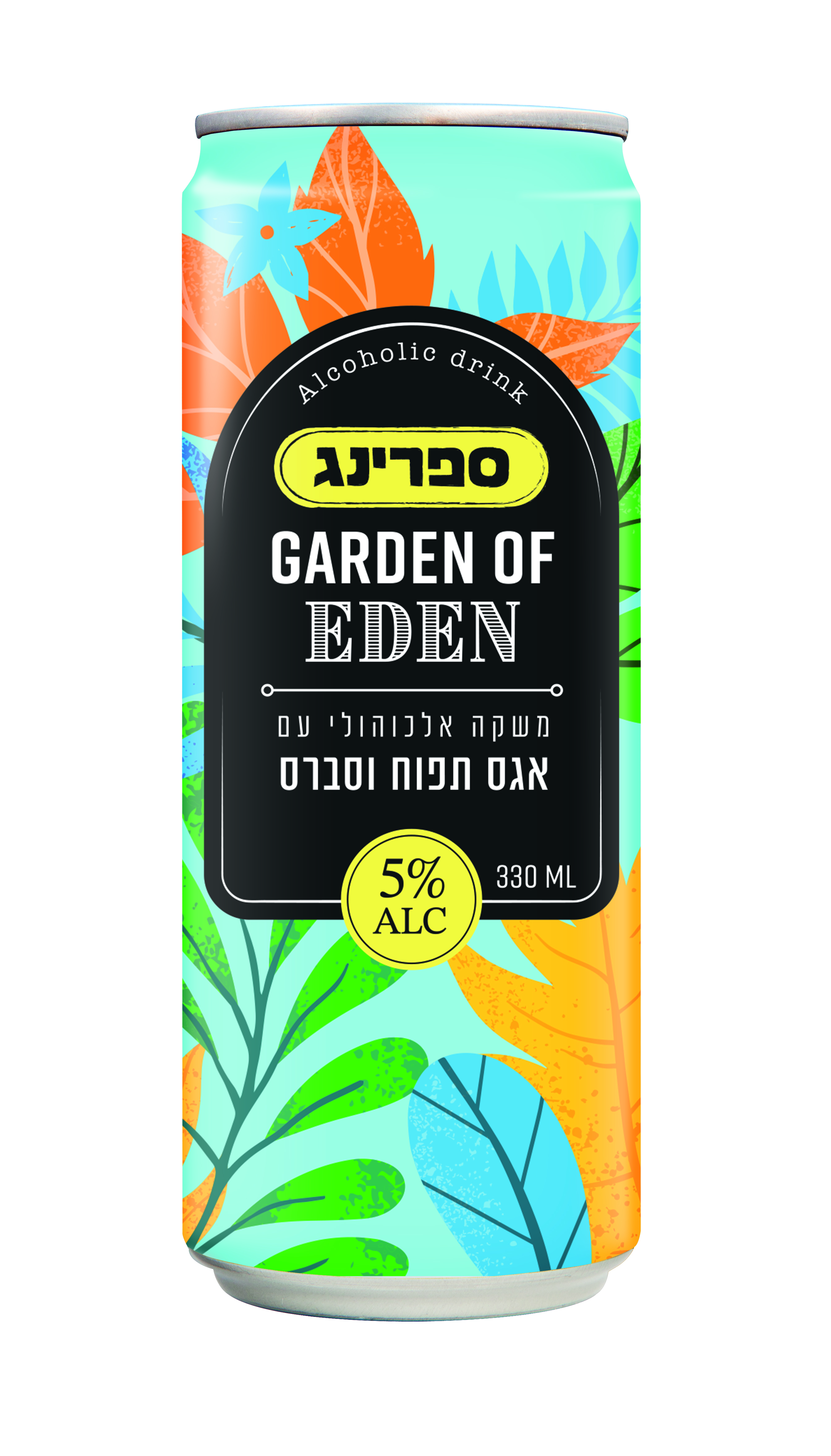 גולדן סנסט ספרינג משקה אלכוהולי אגס סברס תפוח 330 מ"ל