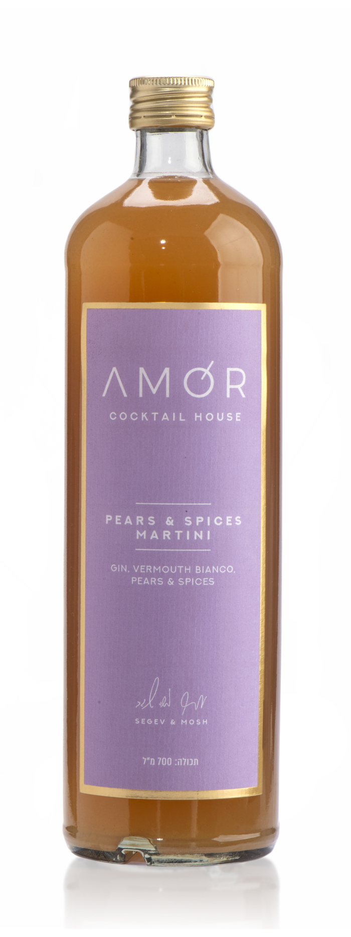 קוקטייל ג'ין מרטיני אגסים אמור 700 מ"ל