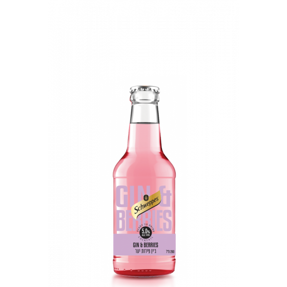 שוופס קוקטייל בטעם ג'ין פירות יער 280 מ"ל