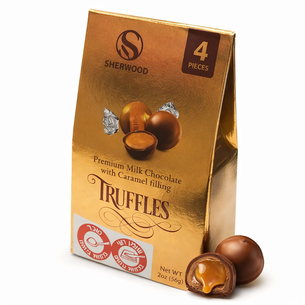 Truffles פרלין ממולא בטעם שוקולד חלב 56 גרם