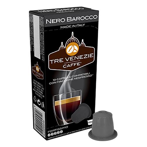 שרוול קפסולות קפה NERO BARROCO תואמות נספרסו