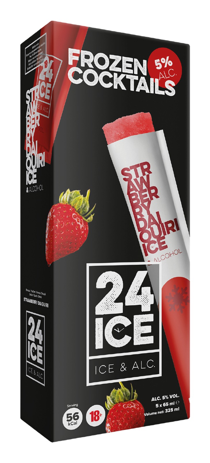 שלוק קוקטייל להקפאה בטעם דקירי תות 65 מ"ל 5 יח'  