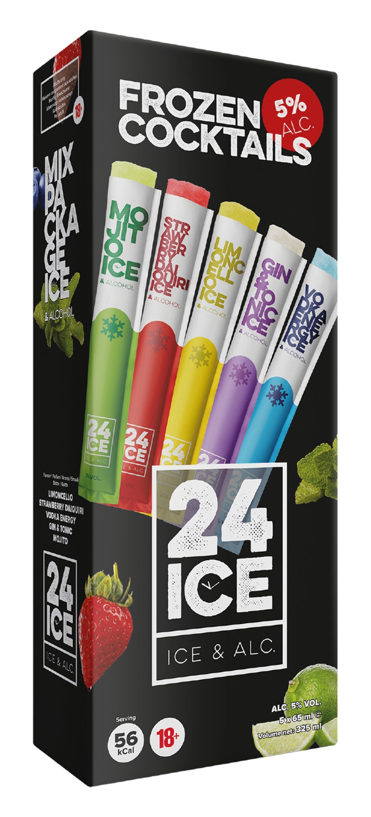 שלוק קוקטייל להקפאה בטעמים 65 מ"ל 5 יח'  