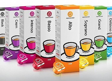 100 קפסולות קפה אספרסו קלאב במגוון טעמים לבחירה 