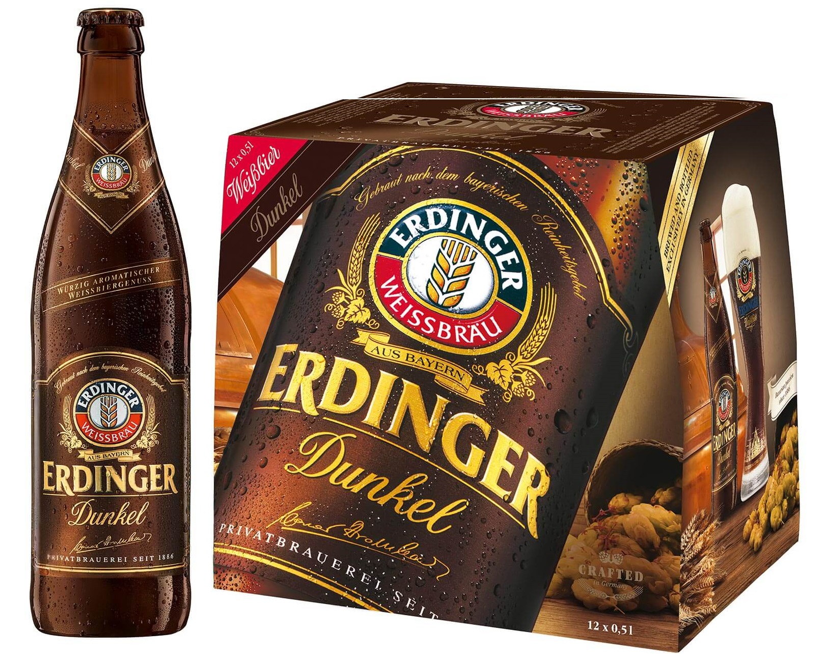 מגש בירה ארדינגר כהה 500 מ"ל 12 יח' 