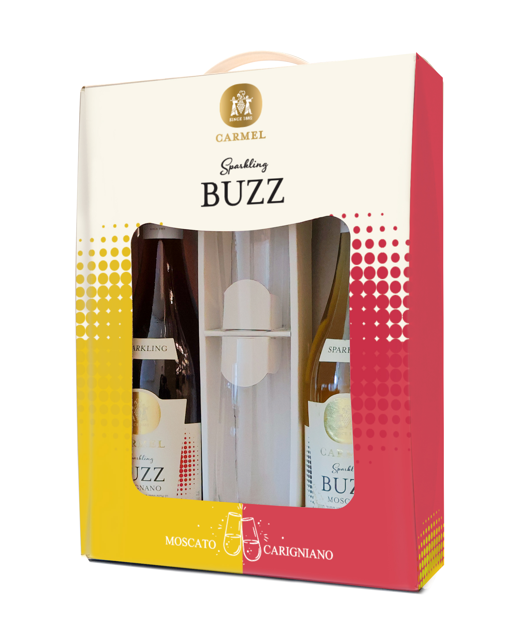 מארז BUZZ עם 2 כוסות 