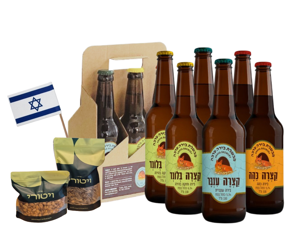 מארז בירה ערבה עם פיצוחים 