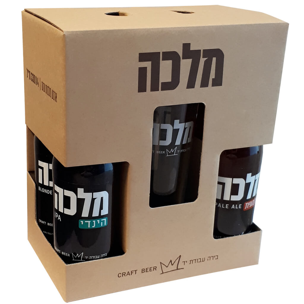 מארז בירה מלכה + כוס 