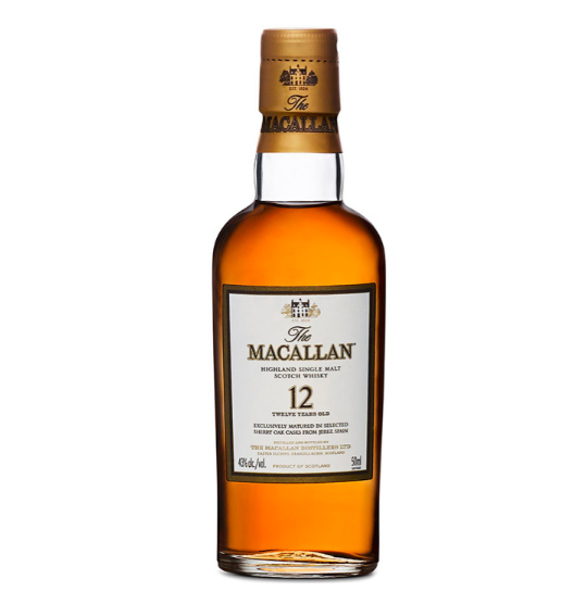 וויסקי מקאלן 12 50 מ"ל 