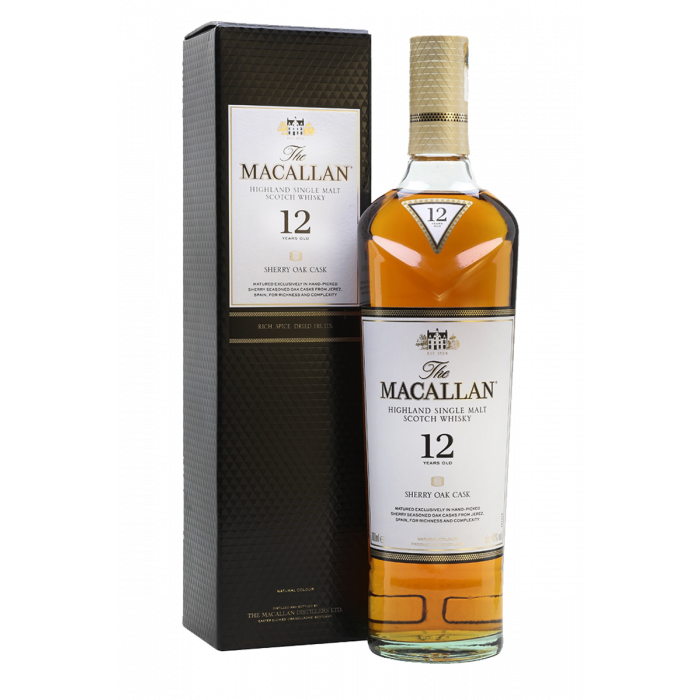 וויסקי מקאלן 12 שנה שרי אוק 700 מ"ל