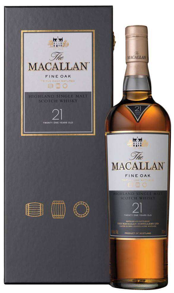 וויסקי מקאלן פיין אוק 21 שנה 700 מ"ל 