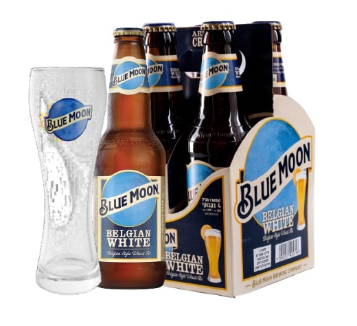 רביעייה בירה בלומון 330 מ"ל + כוס מתנה