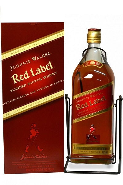 וויסקי ג'וני ווקר רד לייבל 3 ליטר בלי נדנדה 