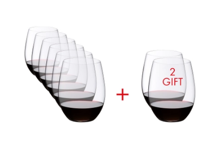 רידל סט כוסות O קברנה 6+2