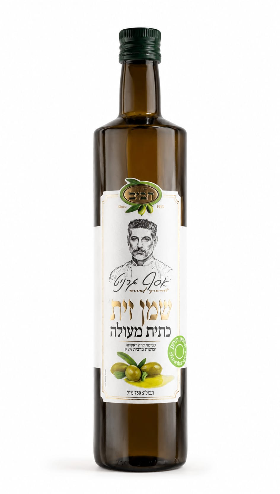 שמן זית כתית מעולה סבא חביב מהדורת אסף גרניט 750 מ"ל