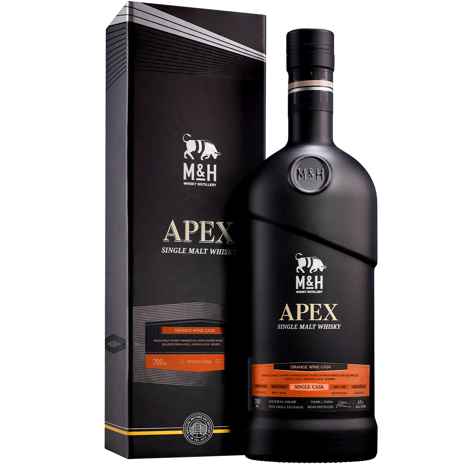 וויסקי מילק אנד האני APEX חבית יין כתום 700 מ"ל