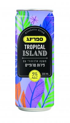 גולדן סנסט ספרינג משקה אלכוהולי פירות טרופים 330 מ"ל