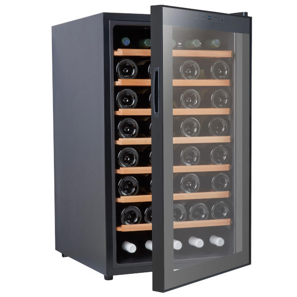מקרר יין עד 50 בקבוקים מדפי עץ CH-128FD2 VINOPO