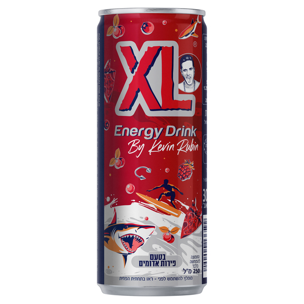 XL בטעם פירות אדומים 250 מ"ל