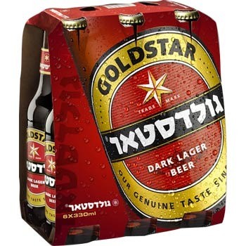 שישייה גולדסטאר 330 מ"לבקבוק