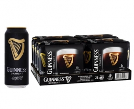 מגש גינס פחיות 440 מ"ל 24 יח' - עם קפסולת חנקן (ג'ולה) 