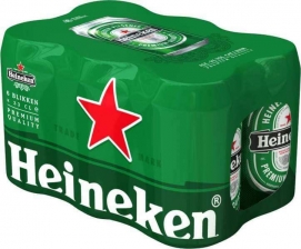 שישייה הייניקן 500 מ"ל פחית