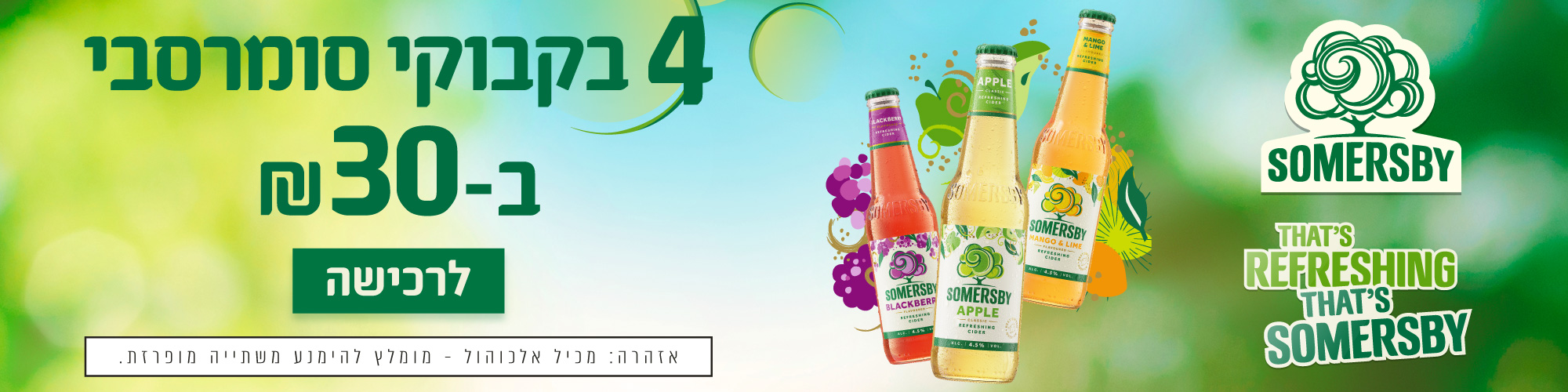 סומרסבי 4 ב 30 ₪ 11/11 עד 30/11/2025 